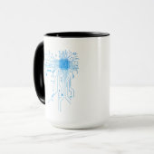 Mug Cadeau de technologie de conception de circuit de  (Devant gauche)