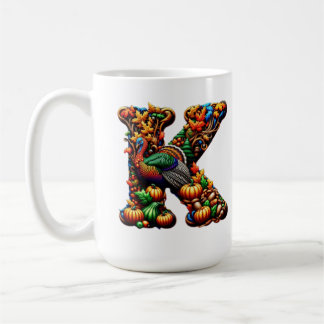 Mug Cadeau de Thanksgiving pour la lettre k