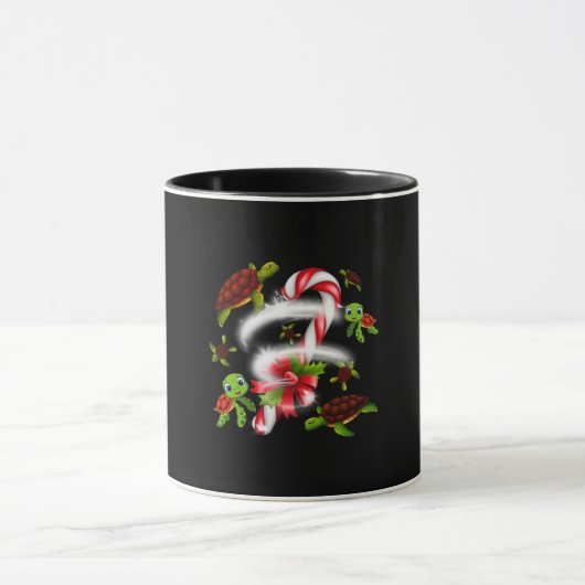 Mug Cadeau de tortue | Turtle Candy Sweet Christmas (Centre)
