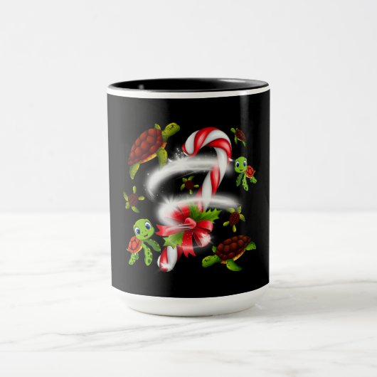 Mug Cadeau de tortue | Turtle Candy Sweet Christmas (Centre)