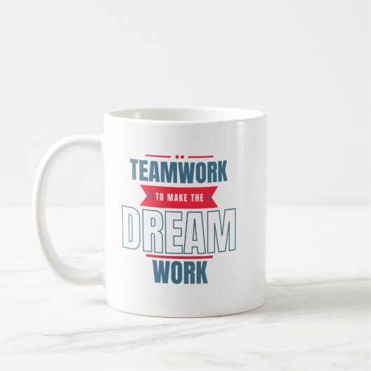 Mug Cadeau de travail d'équipe motivant Fournitures de (Gauche)