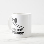 Mug Cadeau de tromboniste (mondes meilleurs) (Devant gauche)