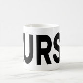 Mug Cadeau de typographie fierté profession infirmière (Centre)