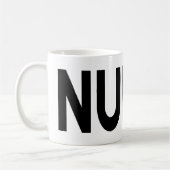 Mug Cadeau de typographie fierté profession infirmière (Gauche)