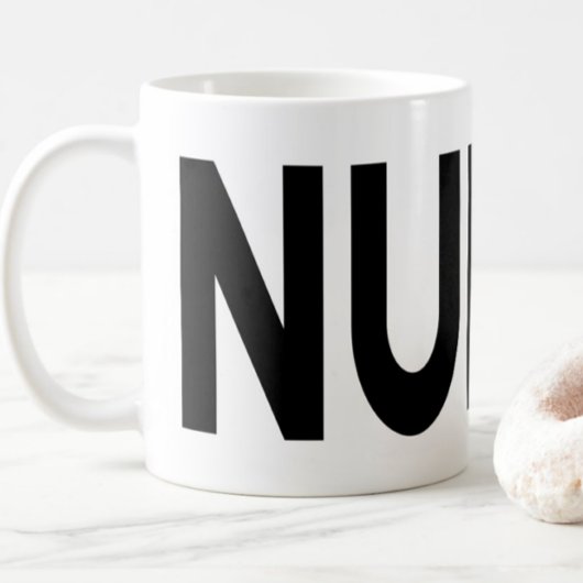 Mug Cadeau de typographie fierté profession infirmière