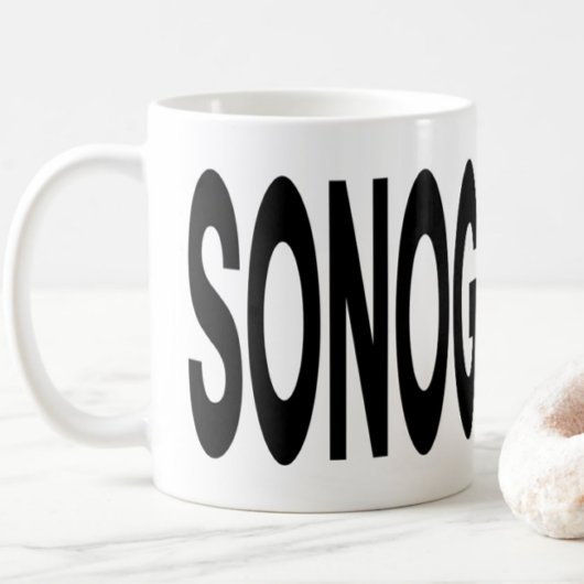 Mug Cadeau de typographie SONOGRAPHER pour technicien