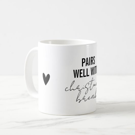 Mug Cadeau de vacances amusant de Noël (Devant gauche)