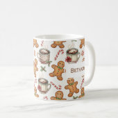 Mug Cadeau de vacances chocolat chaud homme en pain d' (Devant droit)