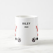Mug Cadeau de vacances de soccer personnalisé (Centre)