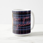 Mug Cadeau de vacances personnalisé 1-Photo Blue Pink  (Devant droit)