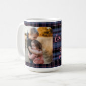 Mug Cadeau de vacances personnalisé 1-Photo Blue Pink  (Devant gauche)