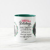 Mug Cadeau de vacances pour DOG maman ou papa ajouter  (Centre)