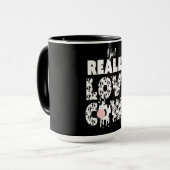 Mug Cadeau de vache| J'Aime Vraiment Le Cadeau Des Vac (Devant gauche)