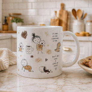 Mug Cadeau de vie de parent fatigué drôle