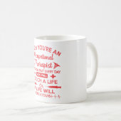 Mug Cadeau de vie tactile d'un ergothérapeute (Devant droit)