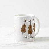 Mug Cadeau de violoncelle personnalisé (Devant droit)
