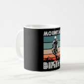 Mug Cadeau de VTT Retro Mountain pour les fans de VTT (Devant gauche)