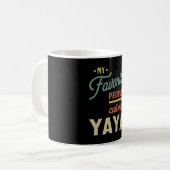 Mug Cadeau de Yaya Grandma préférée pour les femmes (Devant gauche)