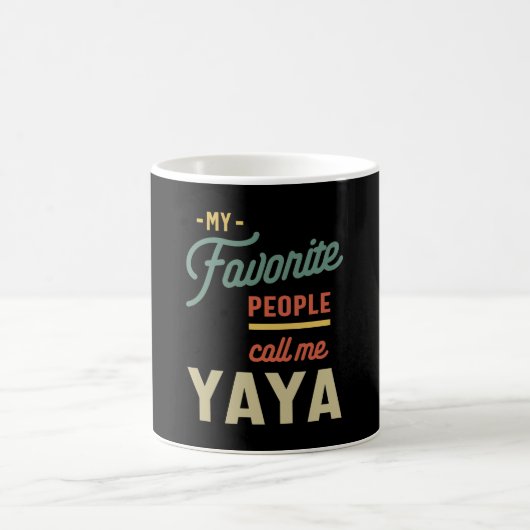Mug Cadeau de Yaya Grandma préférée pour les femmes (Centre)