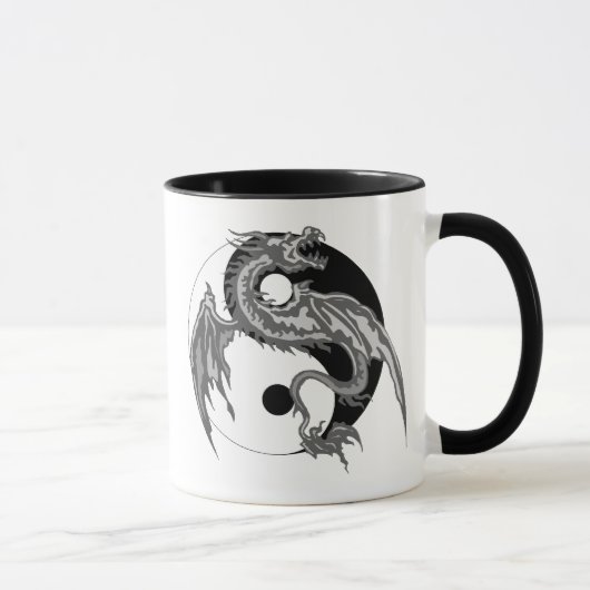 Mug Cadeau de Yin Yang de dragon (Droite)