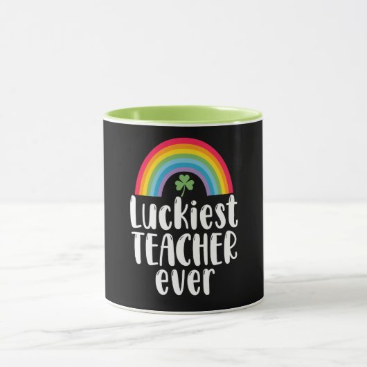 Mug Cadeau d'école pour enseignant le plus chanceux St (Centre)