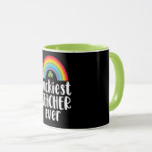 Mug Cadeau d'école pour enseignant le plus chanceux St (Devant droit)