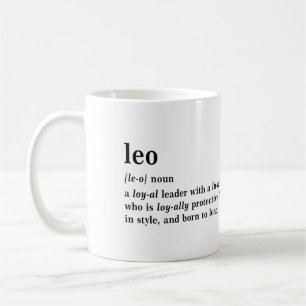 Mug Cadeau Définition Astrologique Leo Esthétique