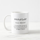 Mug Cadeau d'encouragement pour survivant avec nom de (Gauche)