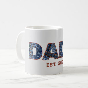 Mug Cadeau Denim DADA pour nouveau papa