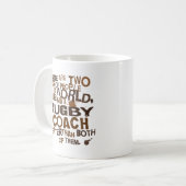 Mug Cadeau d'entraîneur de rugby (Devant gauche)