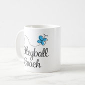 Mug Cadeau d'entraîneur de volleyball de fille (Devant gauche)