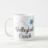 Mug Cadeau d'entraîneur de volleyball de fille (Gauche)
