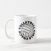 Mug Cadeau d'entraîneur de volleyball de filles (Gauche)