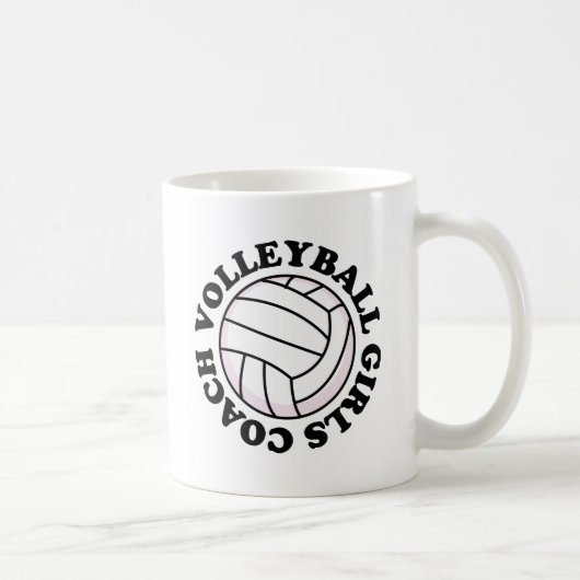 Mug Cadeau d'entraîneur de volleyball de filles (Droite)