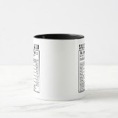 Mug Cadeau d'entreprise Faits nutritionnels du directe (Centre)