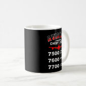 Mug Cadeau des codes de triche de l'aviation, Cadeau d (Devant droit)