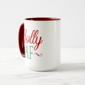 Mug Cadeau d'esprits de Noël drôles comme c** (Devant gauche)