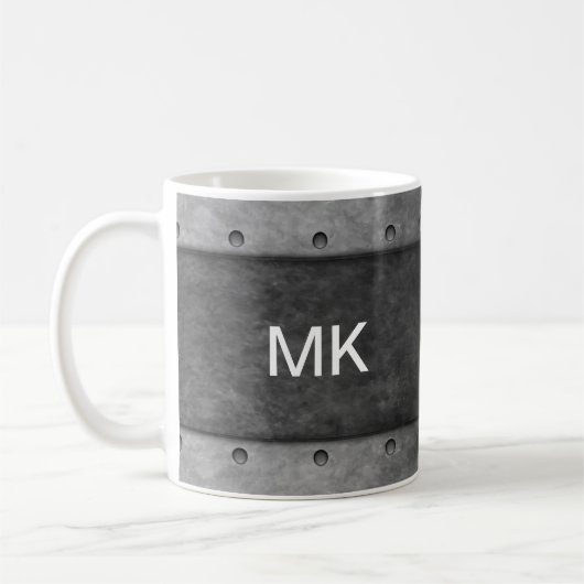 Mug Cadeau d'exécutif de cool du monogramme des hommes (Gauche)