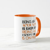 Mug Cadeau d'expert-comptable drôle, être un expert-co (Devant droit)