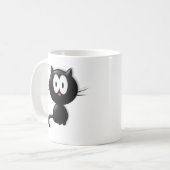 Mug Cadeau d'Halloween à la chatte noire (Devant gauche)