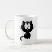 Mug Cadeau d'Halloween à la chatte noire (Gauche)