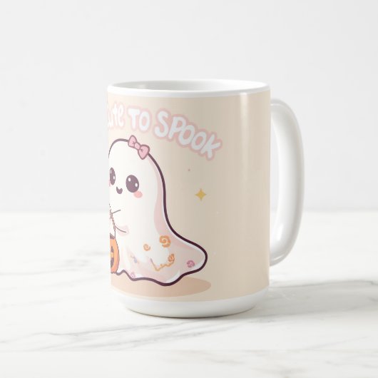 Mug Cadeau d'Halloween Kawaii Ghost (Devant droit)