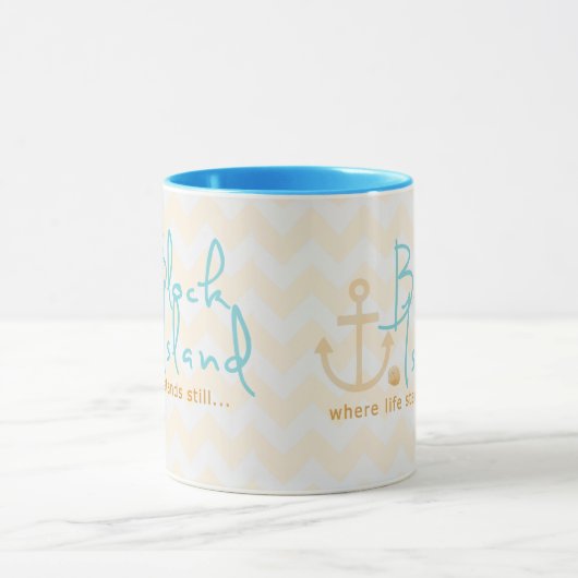 Mug Cadeau d'Île de Block (Centre)