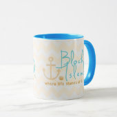 Mug Cadeau d'Île de Block (Devant droit)