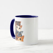 Mug Cadeau d'illustration d'animal drôle (Devant gauche)