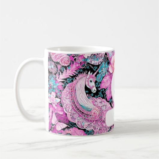 Mug Cadeau d'Imaginaire pour fille personnalisée Unico (Gauche)
