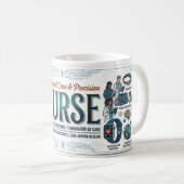 Mug Cadeau d'infirmière biomédicale (Devant droit)