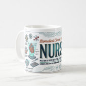 Mug Cadeau d'infirmière biomédicale (Devant gauche)