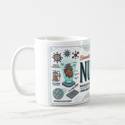 Mug Cadeau d'infirmière biomédicale (Gauche)