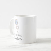 Mug Cadeau d'infirmière de soins intensifs modifiable (Devant gauche)